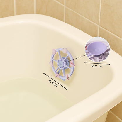 Roslim Silicone Bathtub Suction Spinners - FerrisWheel-Pink