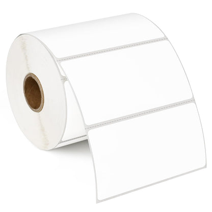 L LIKED 4" x 2" Blank Removable Labels with No Residue, Water and Oil Resistant, Use for Both Home and Office (1 Roll, 750 Labels)