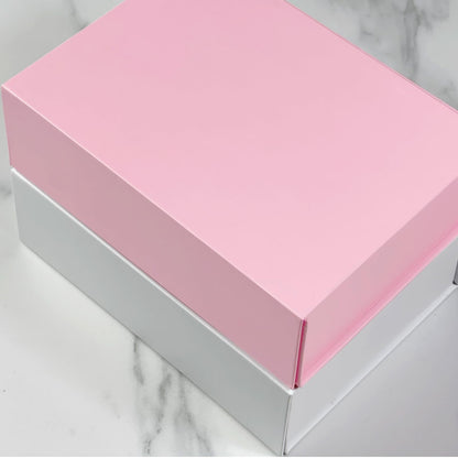 HcoHlow White Magnetic Gift Box 9x6.7x2.75 Inches, Rigid Collapsible Gift Boxes with Lids for Presents, Bridesmaid Proposal Box, Graduation, Wedding, Birthday Gift Packaging
