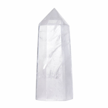 Large Clear Quartz Crystal Tower Healing Crystal Wand For Spiritual Use Hexagonal Point Reiki Chakra Gemstone Home Office Decor