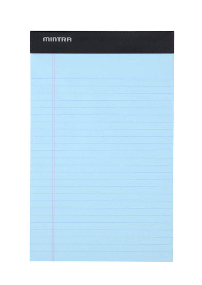 Mintra Office Colorful Legal Pads - Includes 2 Blue, 2 Pink, and, 2 Green Writing Pads, Micro Perforated Lined Sheets, Ideal for Professional & Personal Use, 5"x8" Narrow Ruled, 6 pack Pastel Set 2