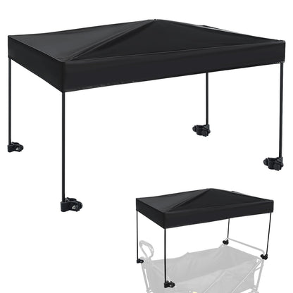 VOONKE Wagon Canopy Cover, Garden Portable Outdoor Push Awning, Stroller Canopy for Garden Wagon, Shopping, Camping, Fits Folded and Collapsible Wagons,22 × 40.9 Inches