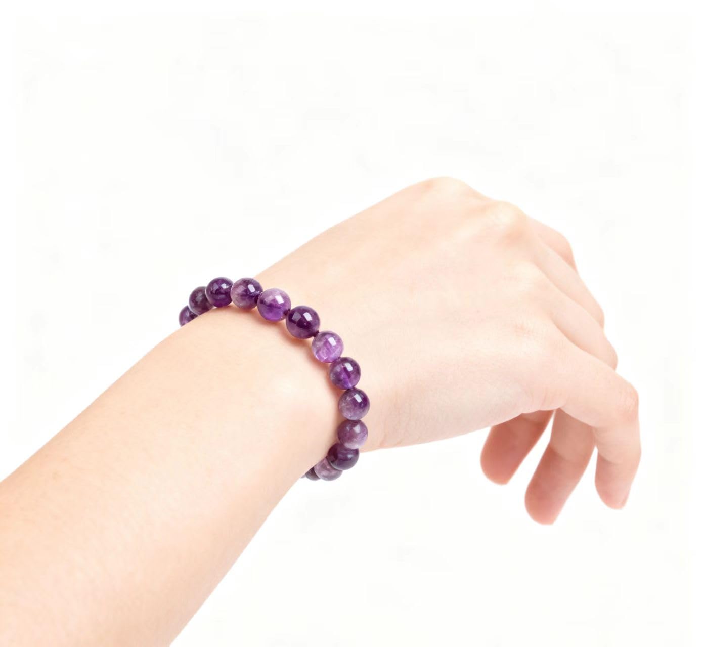 3APure Natural Amethyst Bracelet Attracts Good Luck, Accumulates Wealth, and Enhances Romantic Relationships, Exquisite Design