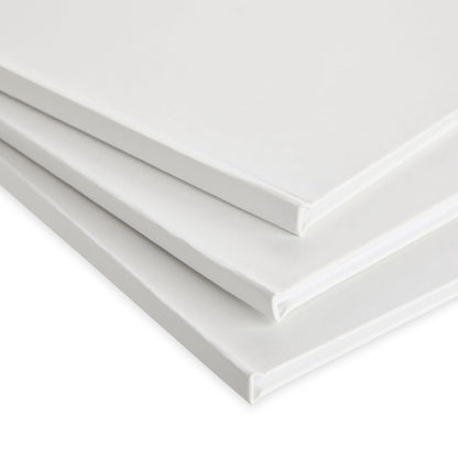 Paper Junkie Blank Books for Kids to Write Stories - 6-Pack 8.5 x 11 in White Hardcover - Unlined Sketchbooks & Writing Notebooks - Drawing Notebook & Blank Story Book