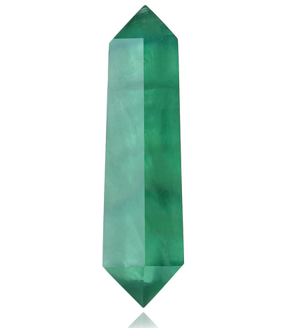YATOJUZI 3.5" Green Fluorite Healing Crystals Wand Natural Crystals and Healing Stones Large Hexagonal Fluorite Crystal Points for Meditation Divination Reiki Energy Balancing 1PCS