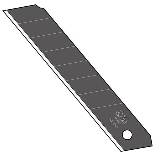 KAI 18mm Snap-off Utility Knife Blades, 20-Pack, VL-20, High Carbon Steel, For Wallpaper, Crafts, Drywall, and More, MADE IN JAPAN