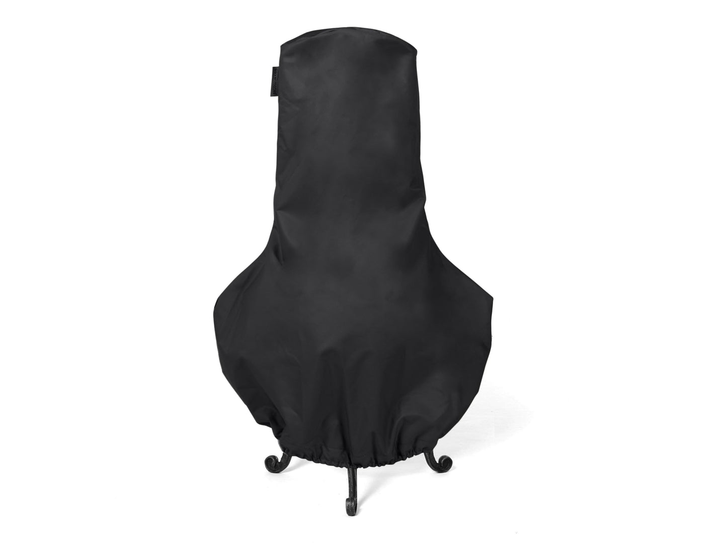 Covermates Classic Chiminea Cover – All-Weather Water-Resistant Heavy-Duty Vinyl Outdoor Clay Chiminea Protector with Elastic Hem for Patios and Backyards, 28DIAMETER x 48H, Black
