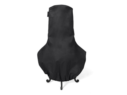 Covermates Classic Chiminea Cover – All-Weather Water-Resistant Heavy-Duty Vinyl Outdoor Clay Chiminea Protector with Elastic Hem for Patios and Backyards, 28DIAMETER x 48H, Black