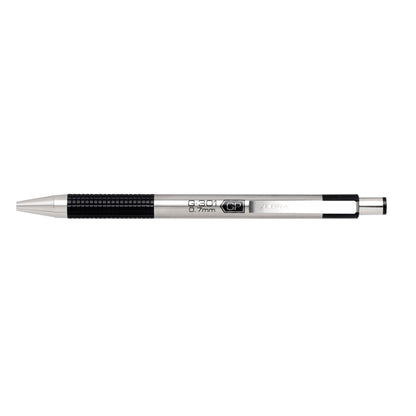 Zebra Pen F-301 Ballpoint Black Ink Fine Point 0.7mm Pen, Easy-Glide Ink, Stainless Steel Retractable, Non-Slip Grip, Professional Design, Ideal for Office, Journal and Planner Use, 12-Pack (27110)