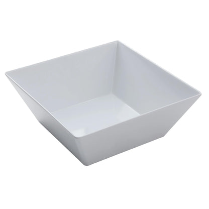 American Metalcraft MELSQ117 Endurance Melamine 12" Square Bowl, 208-Ounce, White
