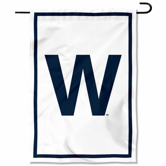 Chicago Baseball Team W Win Double Sided Garden Flag