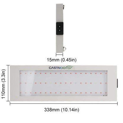 CASTNOO 300W 54 LED Grow Lights, Full Spectrum Little Solid Grow Lamp with IR & UV LED Plant Lights for Indoor (Space-Saving) Plants,Micro Greens,Clones,Succulents,Seedlings