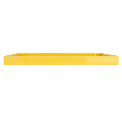 Creative Co-Op Sunny Wood Tray with Handles, Yellow