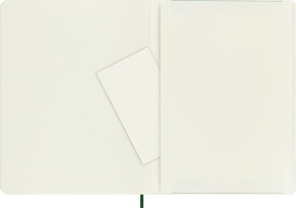 Moleskine Classic Notebook, Soft Cover, XL (7.5" x 9.5") Plain/Blank, Myrtle Green, 192 Pages