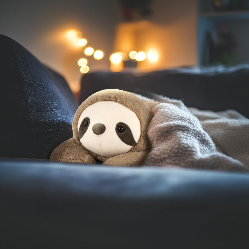 Niuniu Daddy 20" | 3.3 Pound Weighted Sloth Stuffed Animal Plushie for Adults & Kids, Large Weighted Lap Pillow for Comfort, Soft Sensory Stuffy Toy as Gift for Holidays