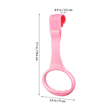 TOYANDONA Pull up Rings 4 Pack Toddler Rings Plastic Pull Handles for Infant Standing and Walking Training Easy Install Accessories