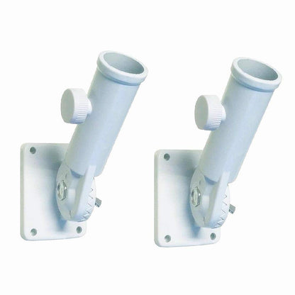1 Inch Aluminum Wall Mount Flag Pole Bracket in Multi- Position Premium Quality Flag Pole Holder Base Flag Stand, Pack of 2