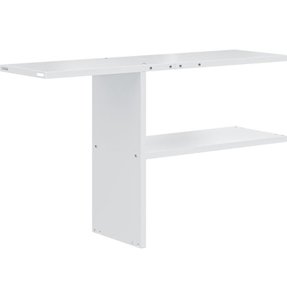 YITAHOME 30cuft Horizontal Storage Shed Shelf, Weatherproof Metal Shelf for 30 cu ft Tool Cabinet, Ideal for Outdoor Use, Easy Assembly,45.6" L X 13.2" W X 29.2" H, White