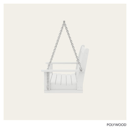 POLYWOOD GNS60WH Vineyard 60" Swing, White