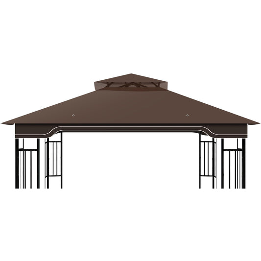 Replacement Gazebo Canopy for 10x12 Regency II Model L-GZ798PST | Heavy-Duty Ripstop Waterproof & UV Protective Top Cover, Brown
