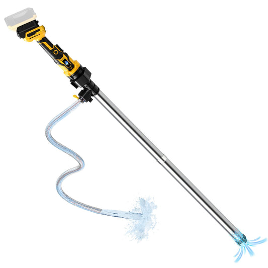 Gpaentsn Cordless Stick Water Transfer Pump for Dewalt 20V, Brushless Water Pump 16GPM 950GPH, 3-Speed Adjustable Sump Pump Utility Pump with 32FT Lift, Submersible for Pool, Rain Barrel, Garden Pond