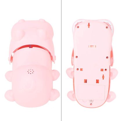 Watris Veiyi Portable Cartoon Hippo Mouth Toy with Teeth, Hippo Dentist Kid Toy for Playing&Training, Hippo Gags Joke Toy, Bite Finger Board Game Kids Toys for Parent-Child Activities