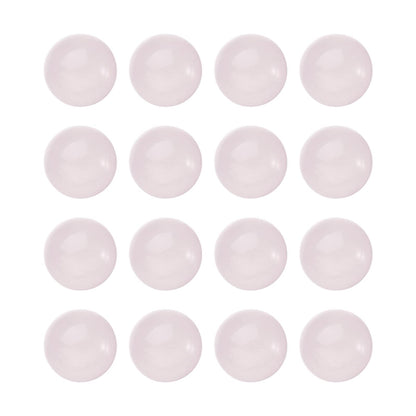 Fashewelry 50Pcs Natural Rose Quartz Cabochon Stone Half Round Beads 6mm Tiny Flat Back Gemstone Chakra Healing Crystal Cover Cabs for Jewelry Making