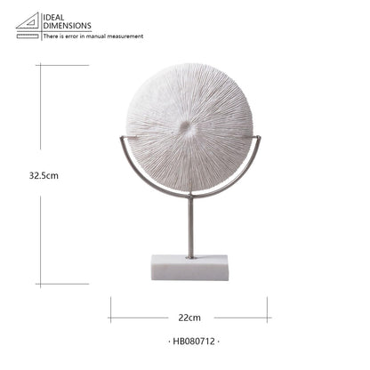 HAUCOZE Modern Sculpture Decor Abstract Figurine Statue Screen Art Home Gift for Living Room Bookshelf Polyresin 13.0 Inch