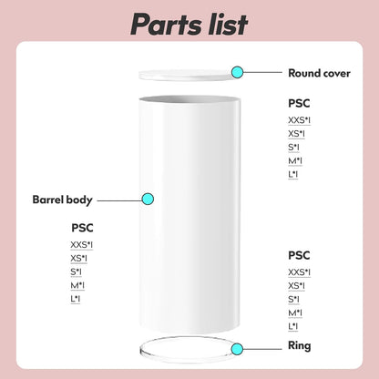 Sedeke 3PC Cylinder Pedestal for Party, Large White Cake Stand, Pedestal Display Plinth Pillars for Wedding Ceremony Birthday Party Art Decor--35.4''(L),29.5''(M),23.6''(S)