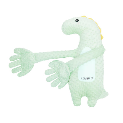 DAOLUAN Baby Soothers Toys, Cute Animal Plush Stuffed Doll Toy for Girls Boys, Portable Dinosaur Unicorn Figure Soothing Dolls for Home and Travel (Green, OneSize)