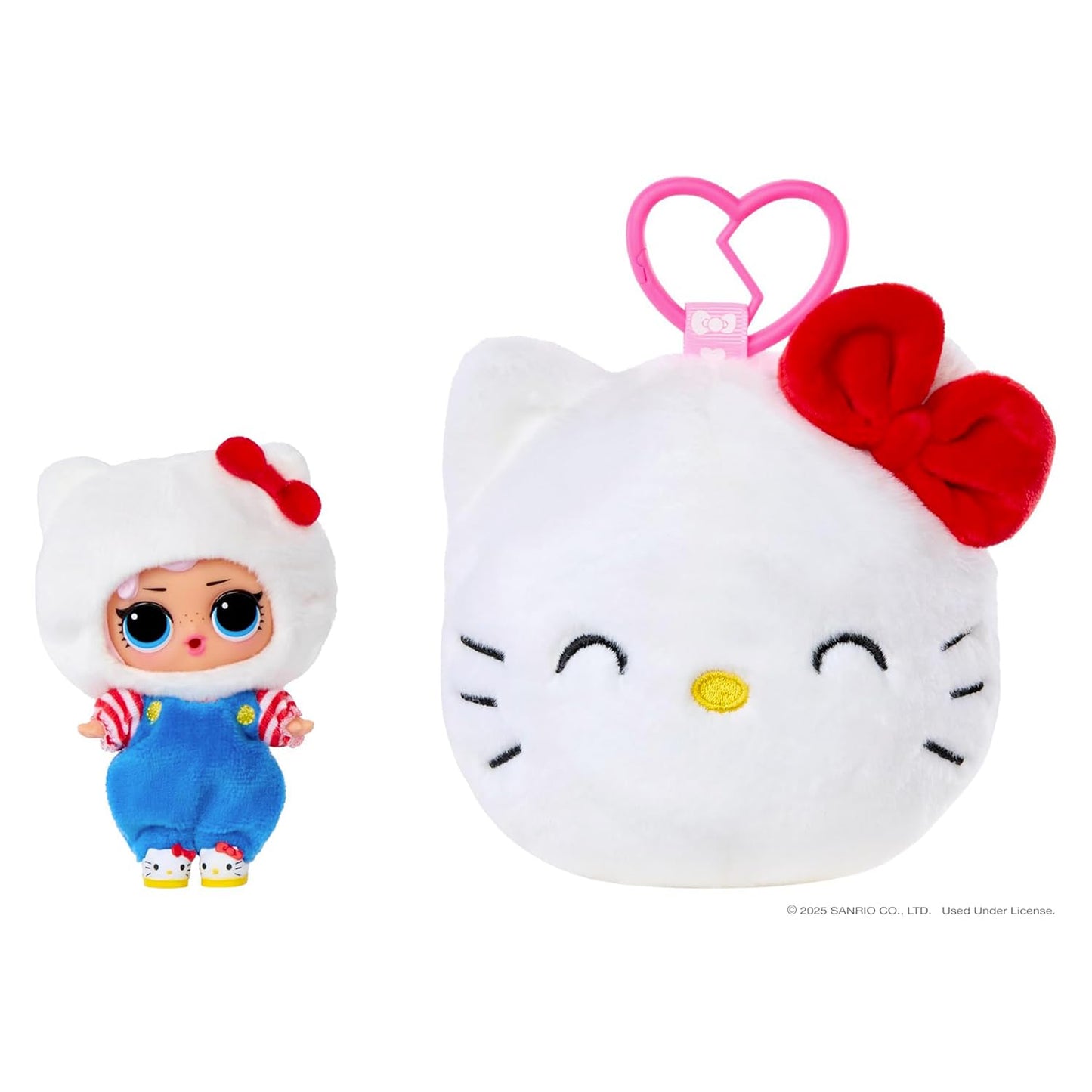 LOL Surprise Loves Hello Kitty and Friends Reversible Plush - Blind Plush with Matching Tot, Sanrio Characters, On-The-Go Play, 5 Surprises, 6 Adorable Styles!