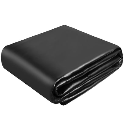 TEZONG Pond Liner,8x10Ft Pond Liners for Outdoor,28Mil PE Black Koi Fish Pond Liner,Reinforced Pond Underlayment for Water Garden,Waterfall,Fountain