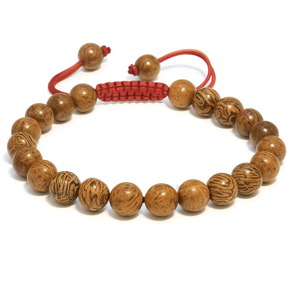 ANAYA AGATE Healing Crystal Bracelet – Chic Gemstone Bracelet for Men and Women – 8mm Round Bead Bracelets for Spiritual Healing, Protection, Positive Energy - Mariam Jasper