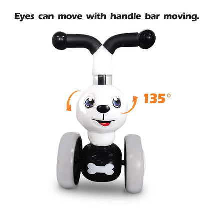 YGJT Baby Balance Bike Toys for 1 Year Old, Birthday Gifts for Boys and Girls, Silent Wheels & Non-Pedal Baby Walker Riding Toys for 10-36 Months Toddlers, Kids First Bike Gifts Spotty Dog