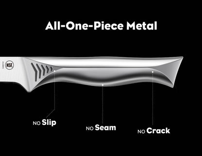BRODARK Boning Knife - 7" Deboning Knife for Meat Cutting - High Carbon Stainless Steel, One Piece Design Fillet Knives - NSF Certified, Shark Series