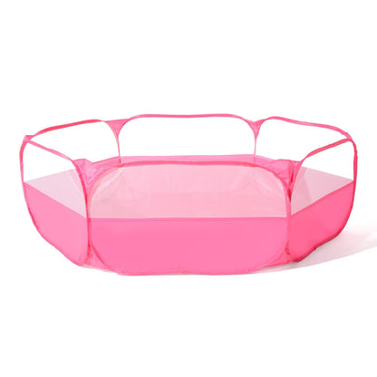 Foldable Ball Pit for Toddlers, Large Pop Up Ball Pits Kids Play Tent Crawl Playpen Ball Pool Playhouse Playpen with Storage Bag, for Boys Girls Dogs Cats Ferrets Indoor Outdoor, Bright Pink