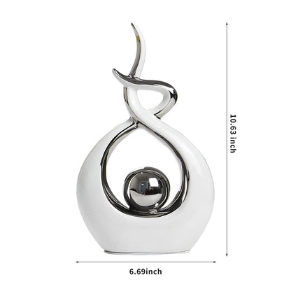 Norrclp Home Decor Modern Abstract Art Ceramic Statue Table Decorations for Dining Room Living Room Office Centerpiece