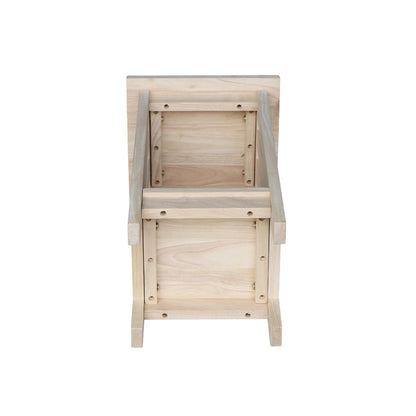 International Concepts Mission Plant Stand, 24-Inch High, Solid Parawood, Unfinished
