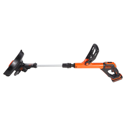 BLACK+DECKER 20V MAX 12 Inch Weed Eater Cordless String Trimmer and Wheeled Edger Lawn Tool with Spool, 2.5Ah Battery and Charger Included, Lightweight, 2 Speed PowerDrive (LST522)