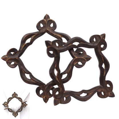 Beautiful Curtain Tiebacks, Antique Wooden Curtain Hook, Handmade Rustic Decorative Curtain Holdbacks, Modern Drapery Tiebacks, Decorative Window Curtain Tie