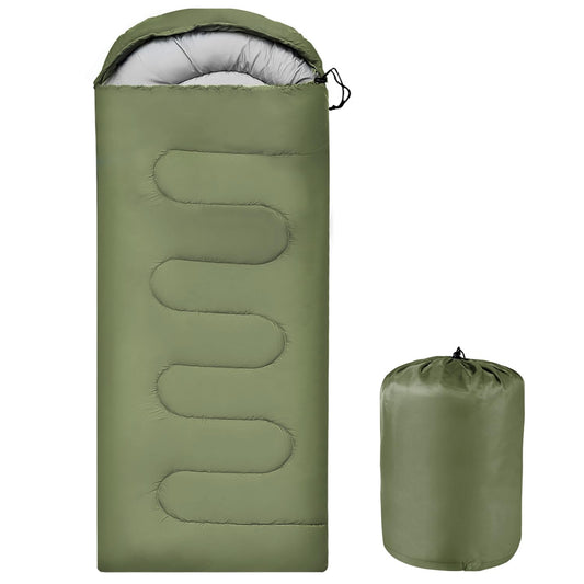 OBTANIM Sleeping Bags Portable Waterproof Camping Sleeping Bag for Adults Kids 4 Seasons Cold Weather or Warm Backpacking Hiking Travel Indoor Outdoor Use (Green)