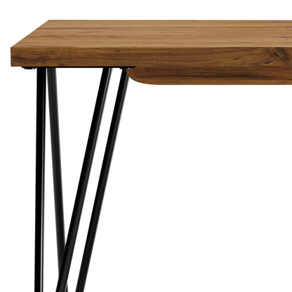 SIMPLIHOME Colton SOLID MANGO WOOD 42 inch Wide Industrial Contemporary Bench in Natural for the Living Room, Entryway and Family Room