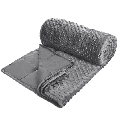 ALANSMA Reversible Weighted Blanket for All Season, Luxury Velvet, Warm and Cool, Adult Kids 5Lb Weighted Blanket, Enjoy Sleeping Anywhere(Grey,36"x48" 5lbs)