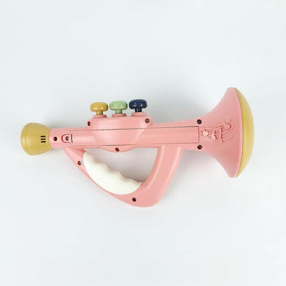 IIROMECI Musical Toys for Kids, Little Trumpet Toy for Toddlers, Blow Horn Baby Educational Toys, Infants Music Toy for Girls Boys Ages 1 2 3 Years Old (Pink)