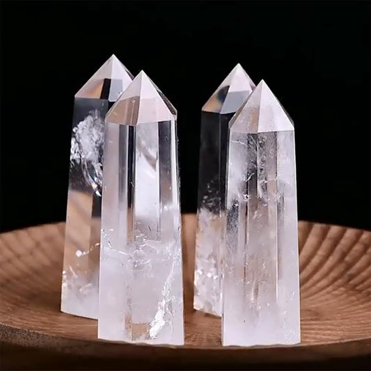 Natural Stone and Crystals Point Wand Reiki Healing Stone Rose Quartz Amethyst Home Decor Mineral Stones Crafts Crystal Amethyst Cornucopia 7-8cm 7pcs Set
