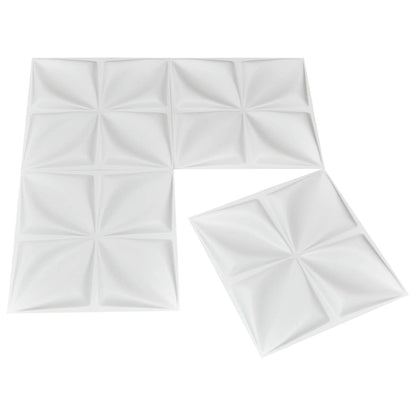 Art3d White 3D Wall Panel PVC Flower Design Cover 3 Sq Meter, for Interior Wall Decor in Living Room, Bedroom, Lobby, Office, Shopping Mall