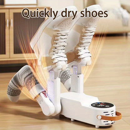 1pc Shoe Dryer, Portable Shoe Dryer, Dehumidifying And Deodorizing Dual-Arm Shoe Dryer, Foldable Adjustable Angle Dryer, Simple Storage, Perfect Solution to Wet Shoes, Suitable for Families, Dormitories And Hotels., Shoe Dryer Portable