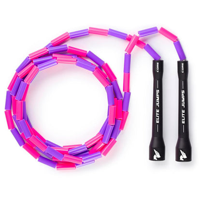 Beaded Jump Rope for Kids Ages 5-10, Shatterproof Segmented Beads, Tangle-Free & Adjustable, Lightweight Exercise Skipping Rope, 7ft (Fits 4-5ft Tall)