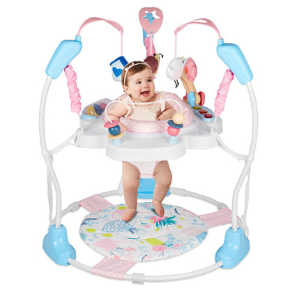 Otrolepota Baby Activity Center, Infant Jumpers and Bouncers with Music, Lights, Infant Toys, 360°Rotating Seat, 3 Adjustable Heights, Baby Play and Learning Center for 6+ Months