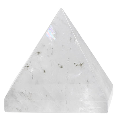 Amazing Gemstone Clear Quartz Pyramid Crystal Healing Stones - 1.5" Great Pyramid Figurine of Natural Stone Pyramid for Meditation, Reiki, Chakra Balancing and Crystal Pyramids Grid